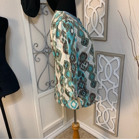 Chico’s southwest fabric pattern loose top,shirt,blouse. - Picture 4 of 15